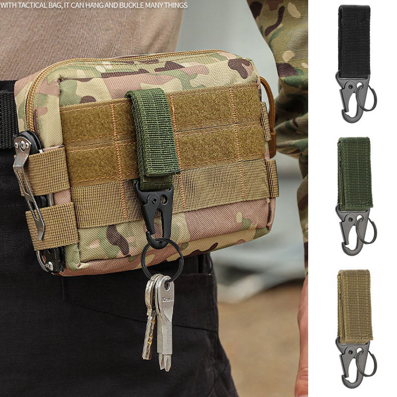 Edc Carry Kit - 1/2/3Pcs Tactical Carabiner Outdoor Nylon Webbing