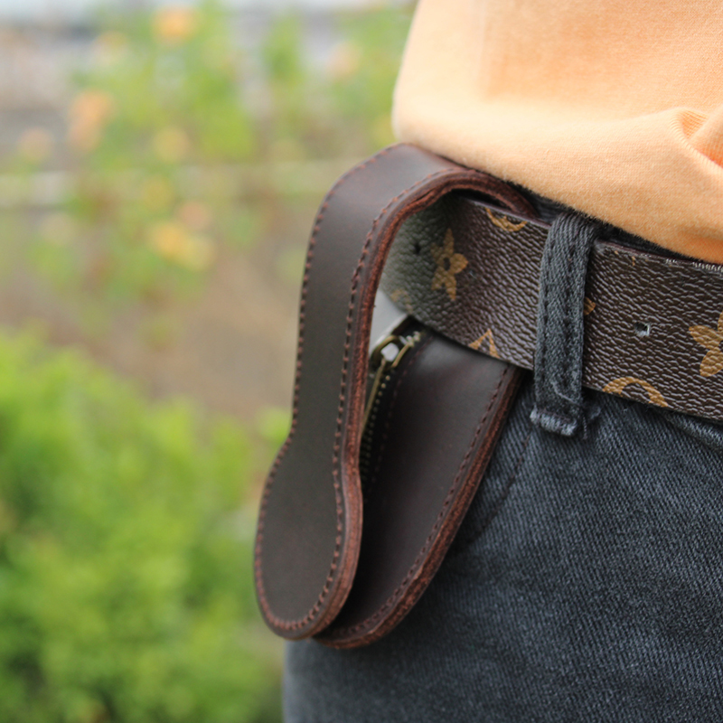 Edc Able Carry - Gemuine Leather Waistband Zero Wallet Wolfproof