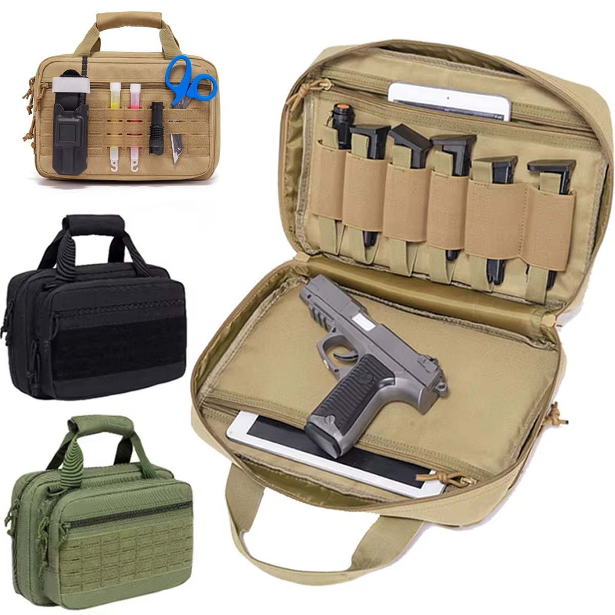 Edc Pistol Carry Bag - Tactical Pistol Case Gun Bag Soft