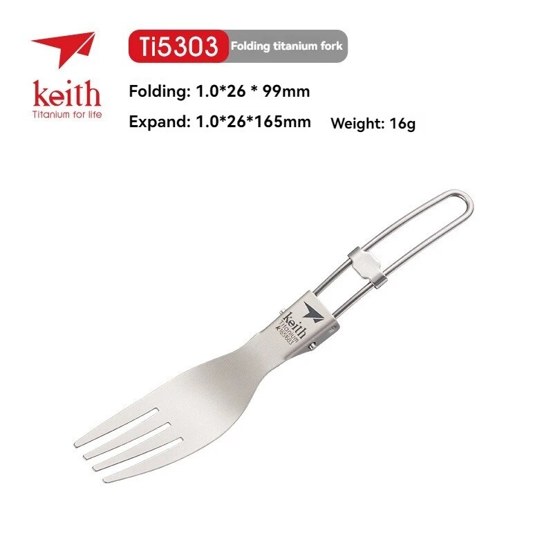 Edc Everyday Carry Knives - Keith Titanium Tableware Folk Portable Healthy