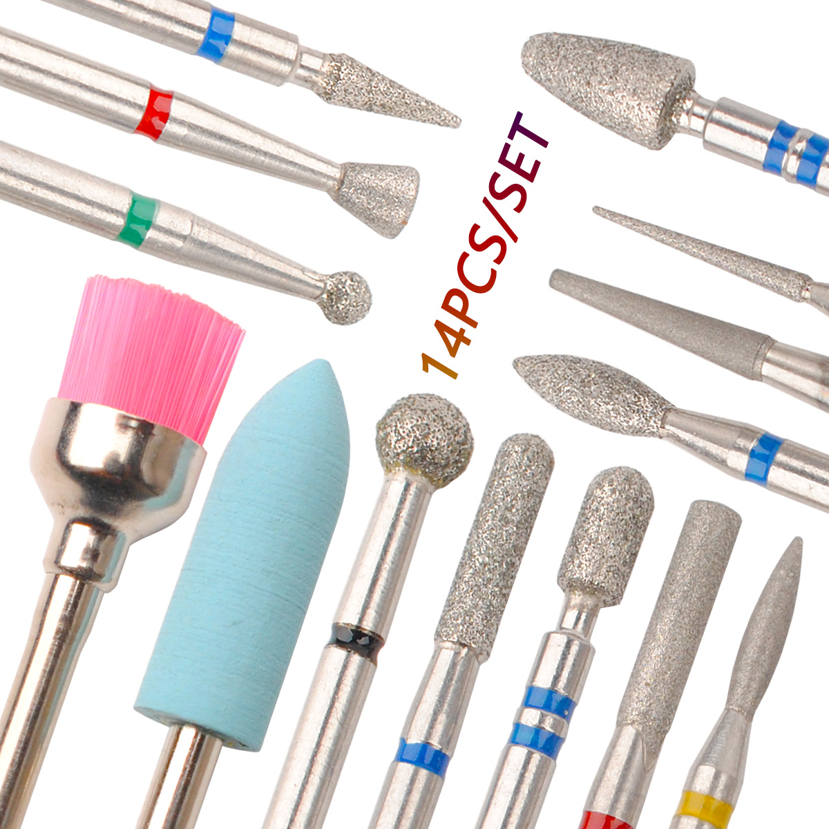 14pcs/set Nail Drill Machine B - Nail File Titanium 리뷰 및 가격