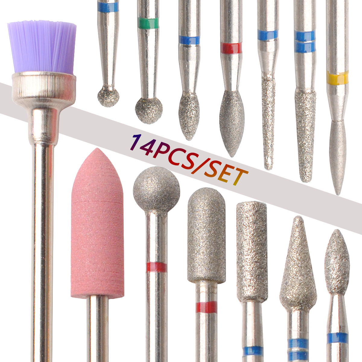 14pcs/set Nail Drill Machine B - Nail File Titanium 리뷰 및 가격