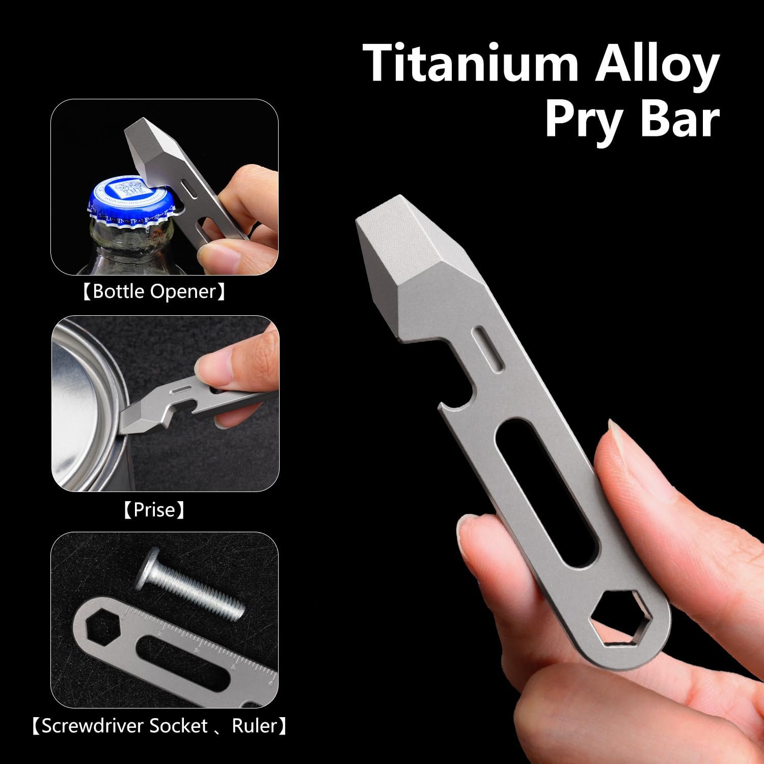 4-in-1 Titanium EDC Pry Bar Mu - Titanium Pry Bar 리뷰 및 가격