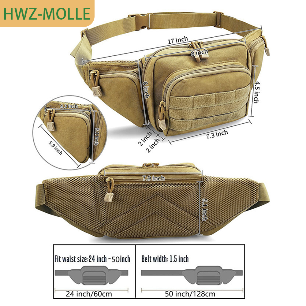 Tactical Molle Fanny Pack Wais - Edc Concealed Carry Holster 리뷰 및 가격