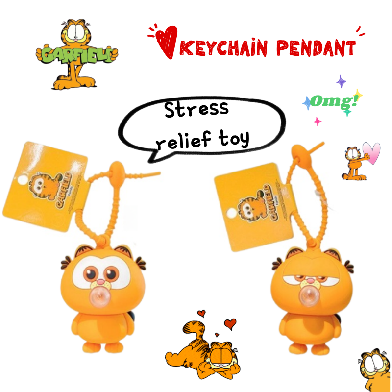 New Garfield doll car keychain - Carabiner Keychain 리뷰 및 가격