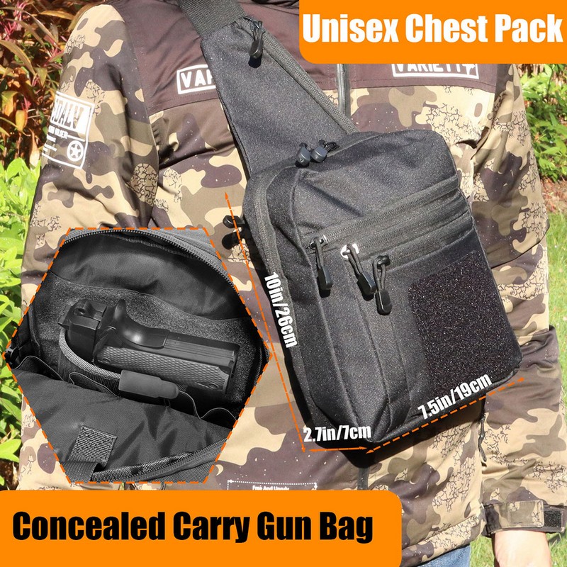 New Tactical Chest Bag Pistol  - Edc Concealed Carry Backpack 리뷰 및 가격