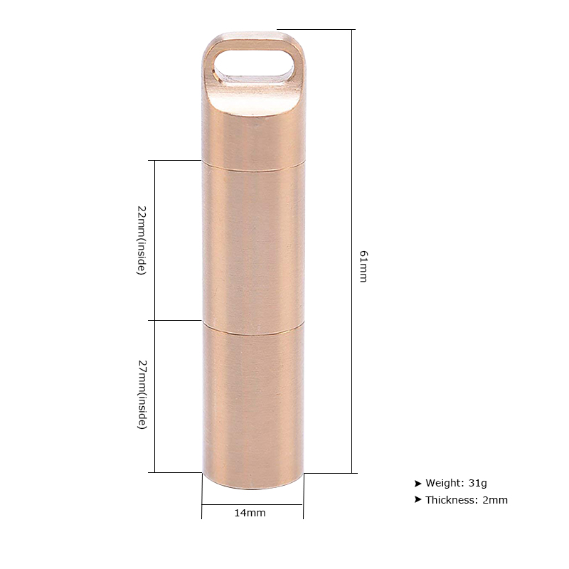 Waterproof Brass Airtight Wate - Pill Fob Capsule 리뷰 및 가격