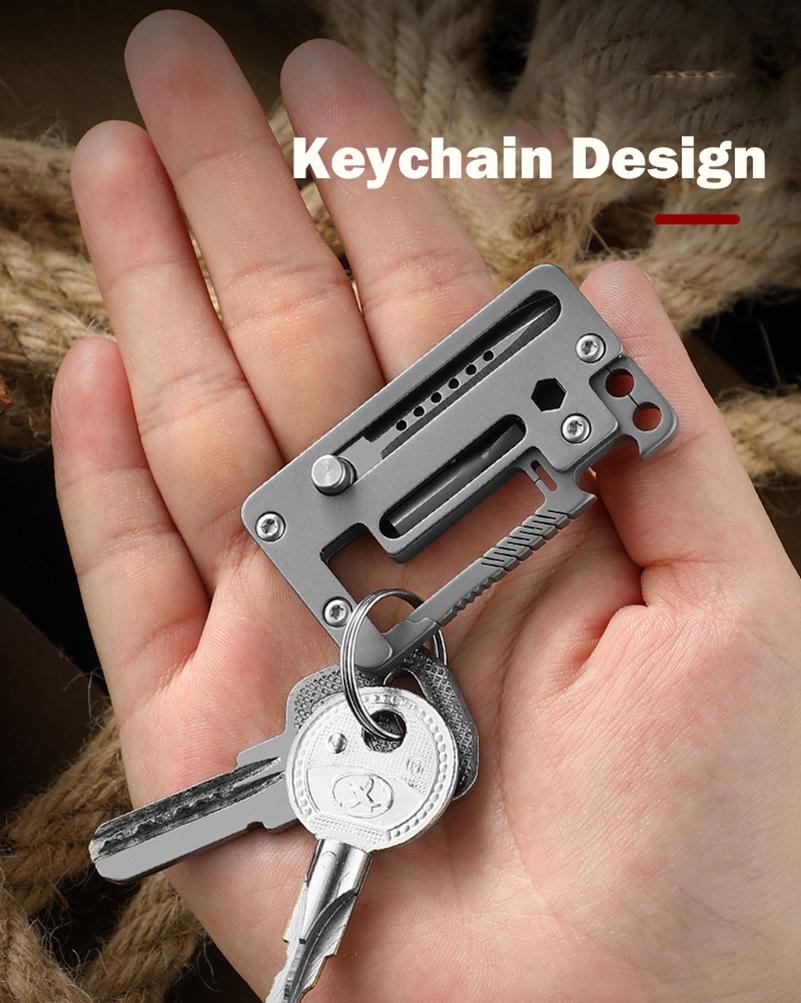 5 IN 1 Titanium Alloy Keychain - Multitool Credit Card 리뷰 및 가격