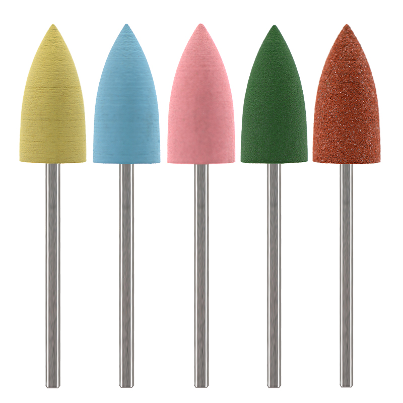 5Pcs/Set Silicone Nail Drill B - Nail File Titanium 리뷰 및 가격