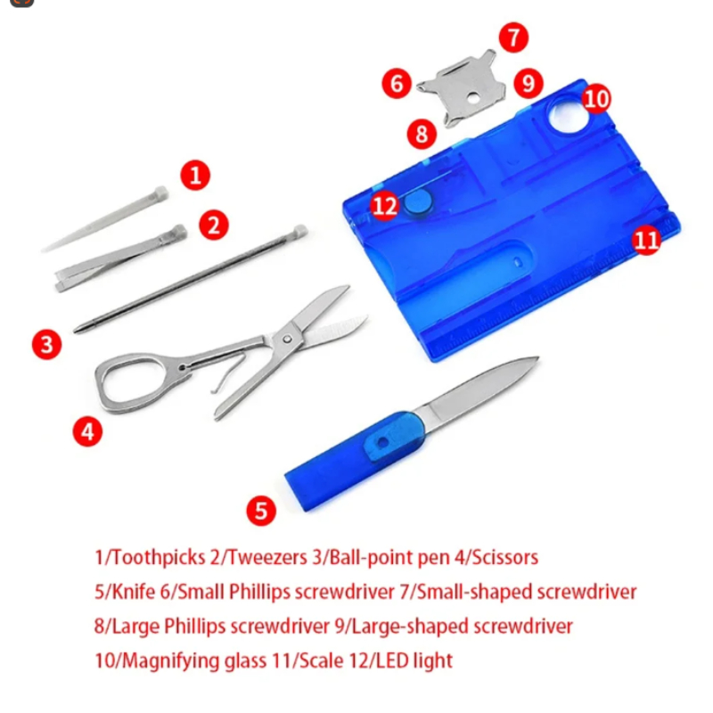 12 In 1 Pocket Credit Card Por - Multitool Credit Card 리뷰 및 가격