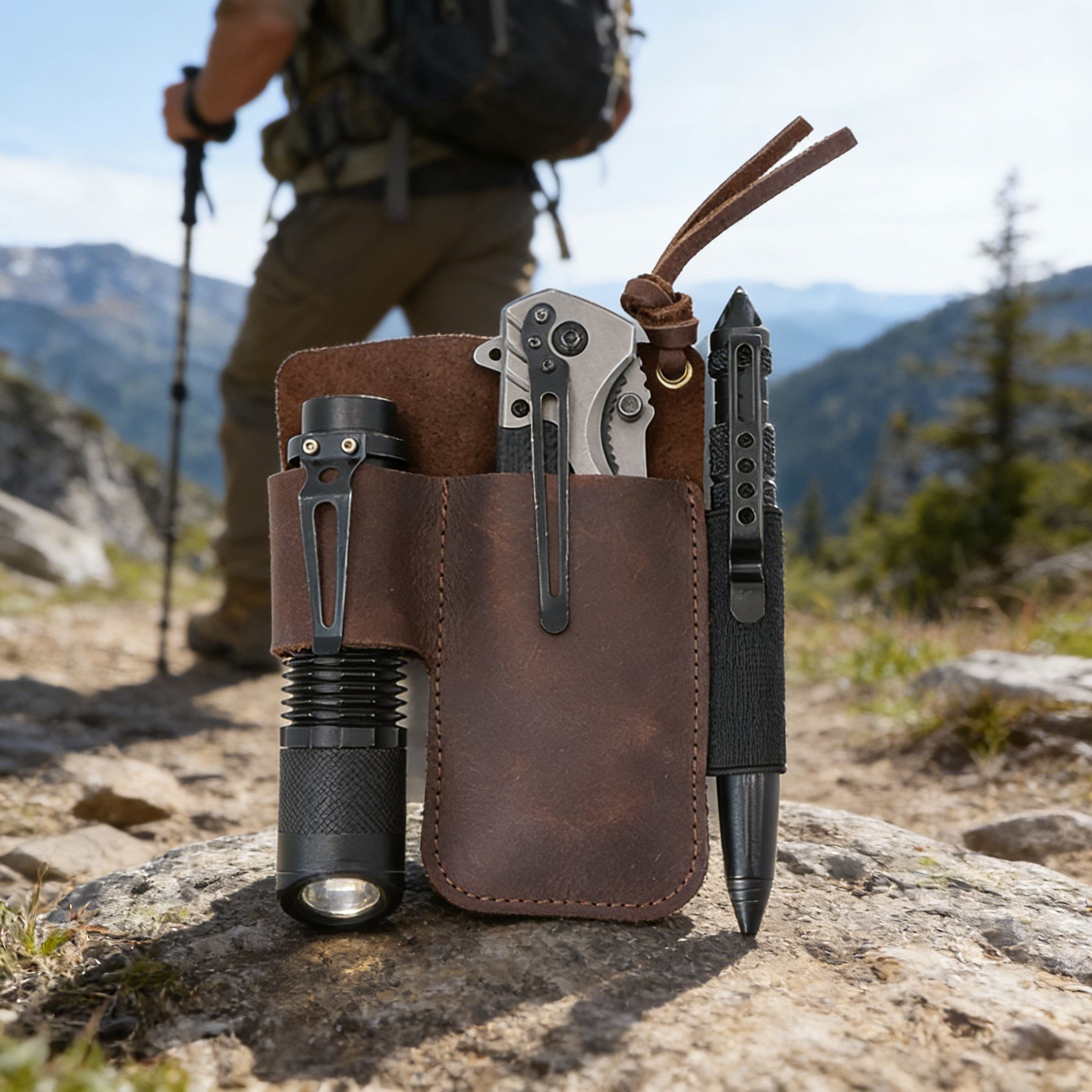 EDC Leather Flashlight Tool Ho - Edc Carry Pocket 리뷰 및 가격