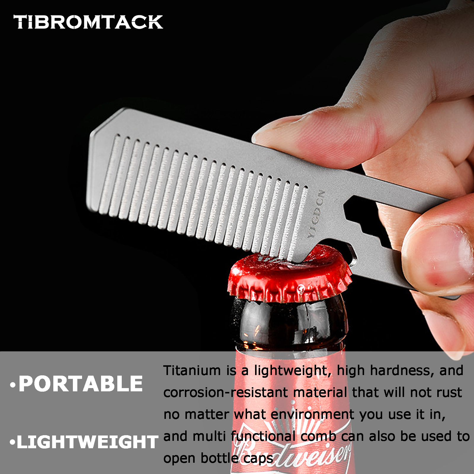 TIBROMTACK Titanium 4-in-1 EDC - Comb Pocket Titanium 리뷰 및 가격