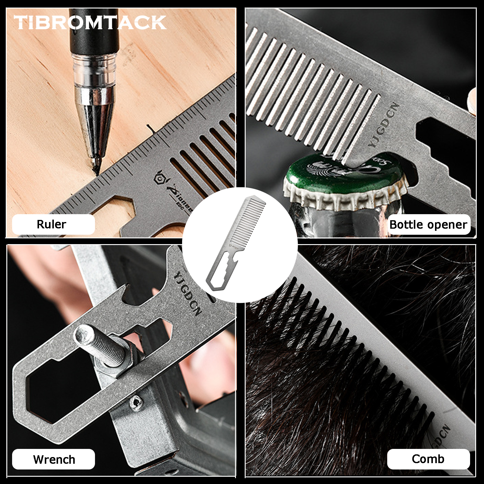 TIBROMTACK Titanium 4-in-1 EDC - Comb Pocket Titanium 리뷰 및 가격