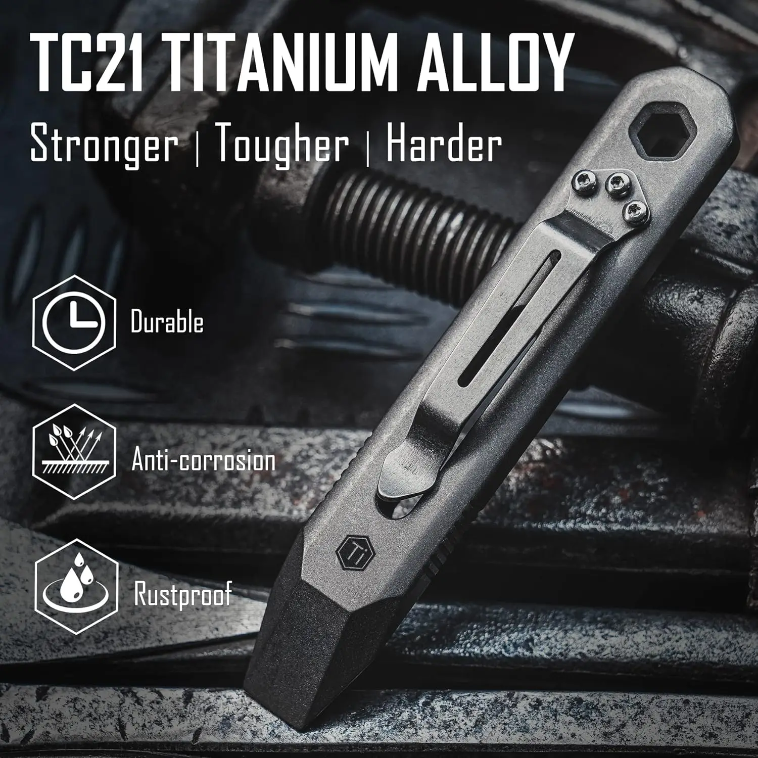 KeyUnity KR00 EDC Pocket Pry B - Titanium Pry Bar 리뷰 및 가격