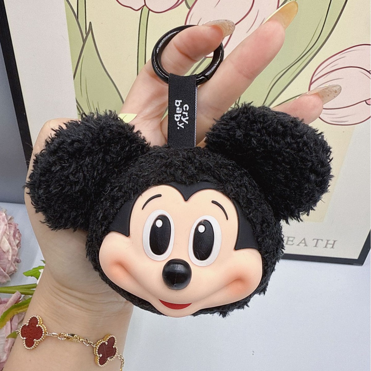 Mickey Minnie Plush Doll Keych - Carabiner Keychain 리뷰 및 가격