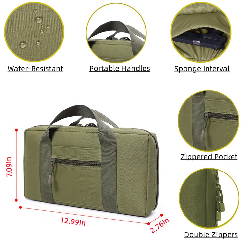 Tactical Pistol Range Bag Gun  - Edc Pistol Carry Bag 리뷰 및 가격