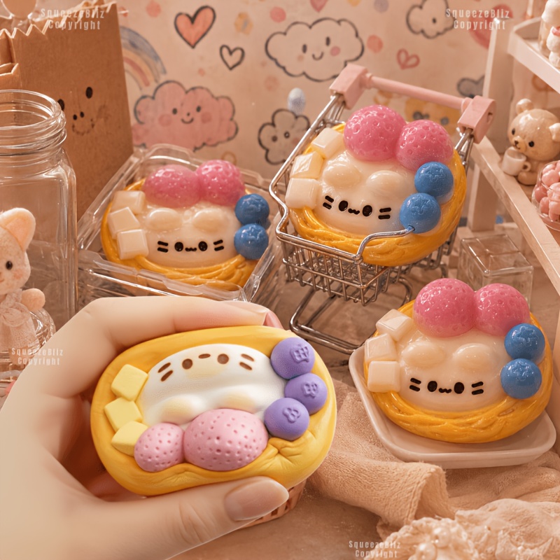Cute Strawberry Egg Tart Squis - Edc Car Carry 리뷰 및 가격
