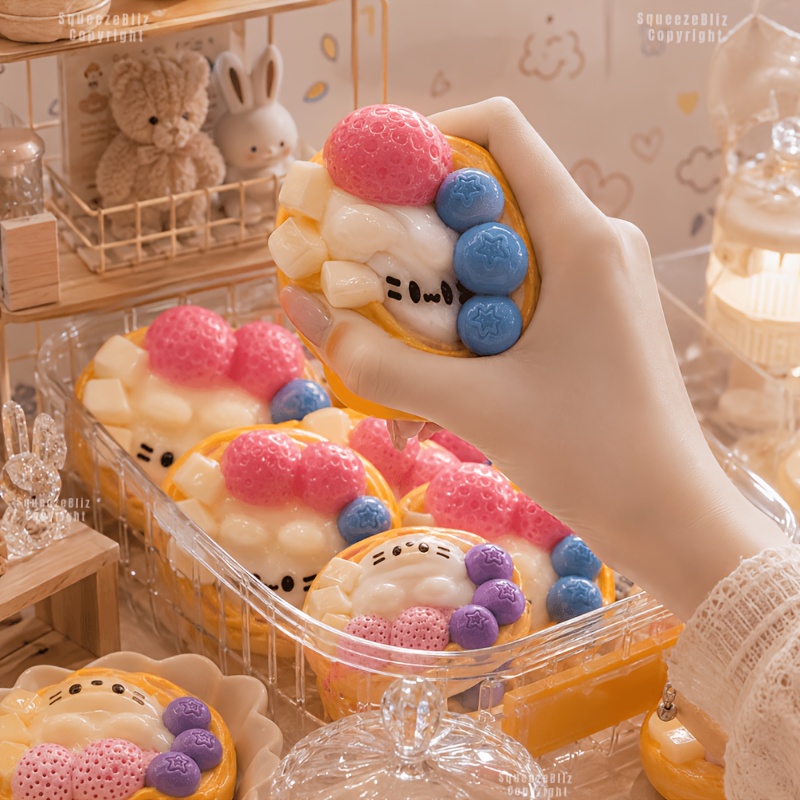 Cute Strawberry Egg Tart Squis - Edc Car Carry 리뷰 및 가격