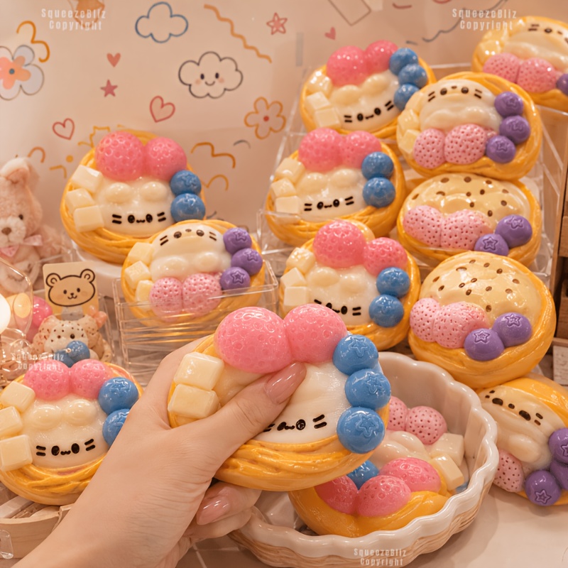 Cute Strawberry Egg Tart Squis - Edc Car Carry 리뷰 및 가격