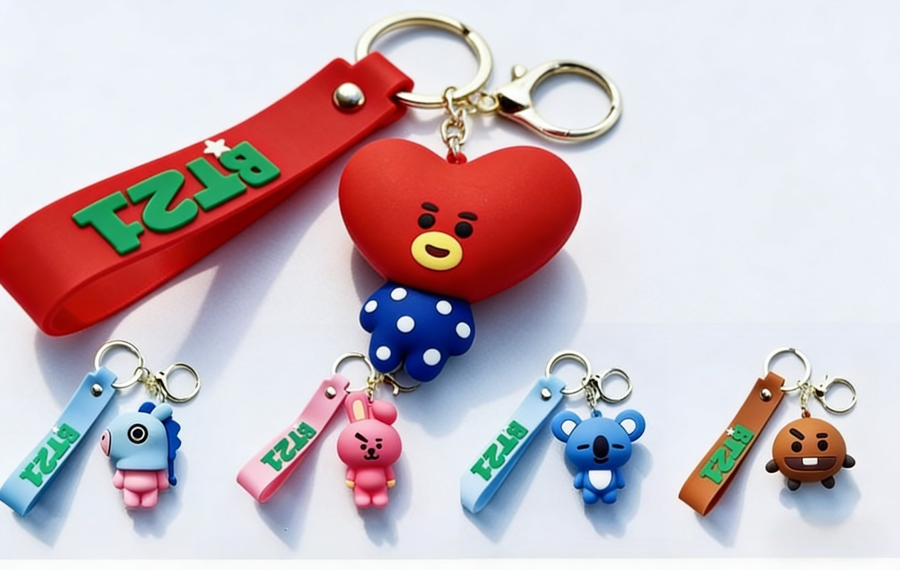 New BT21 Koya RJ Shooky Cooky  - Carabiner Keychain 리뷰 및 가격