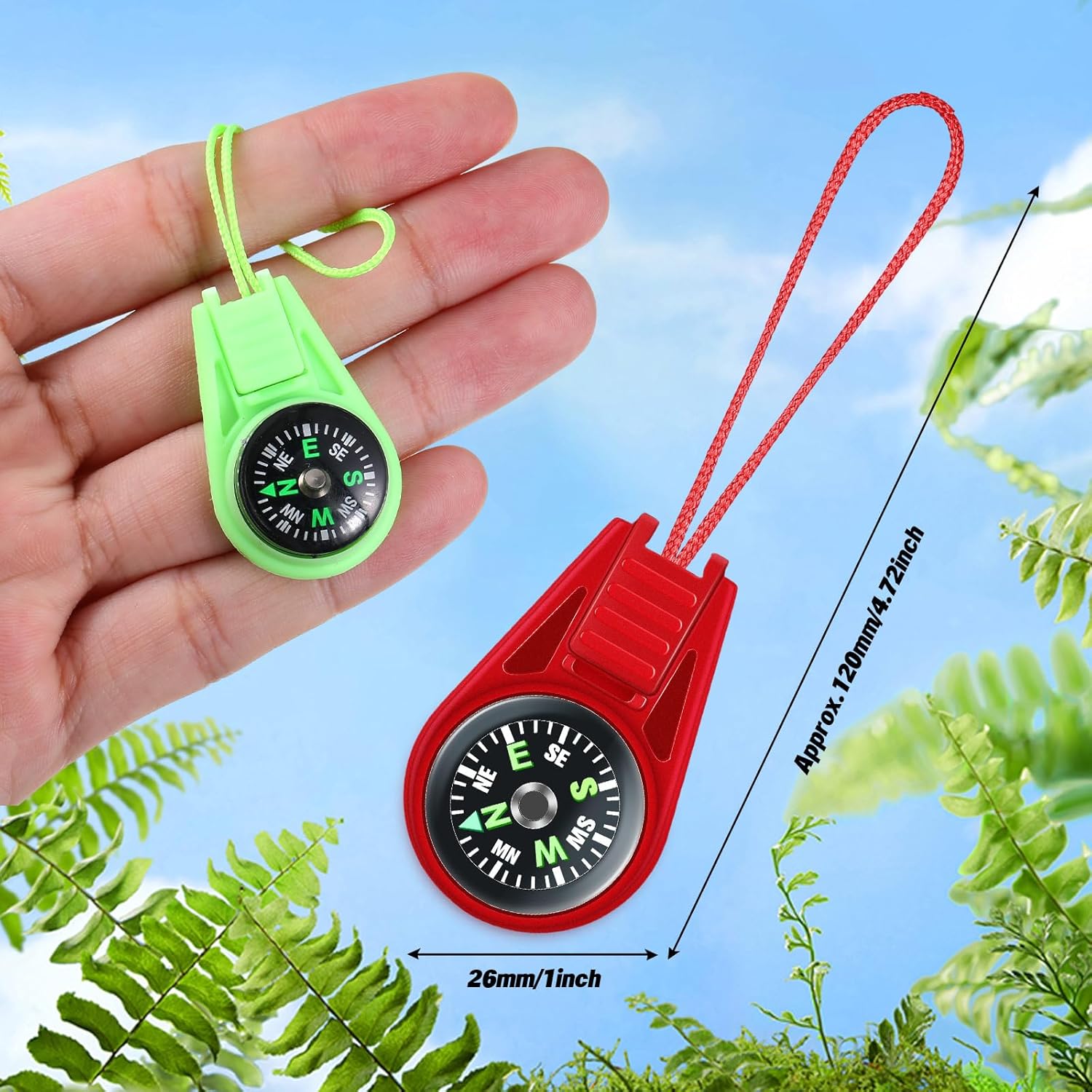 25 Pack Mini Compass for Kids, - Compass Keychain Mini 리뷰 및 가격