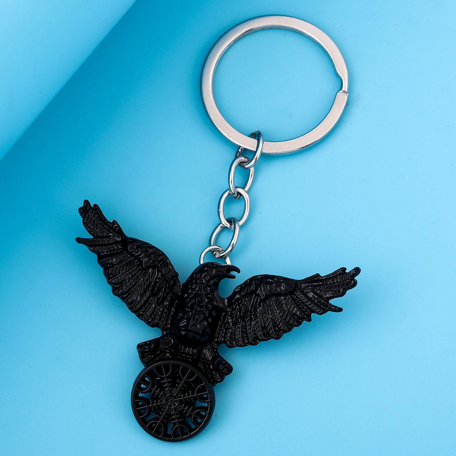 Vintage Viking Black Crow Neck - Compass Keychain Mini 리뷰 및 가격
