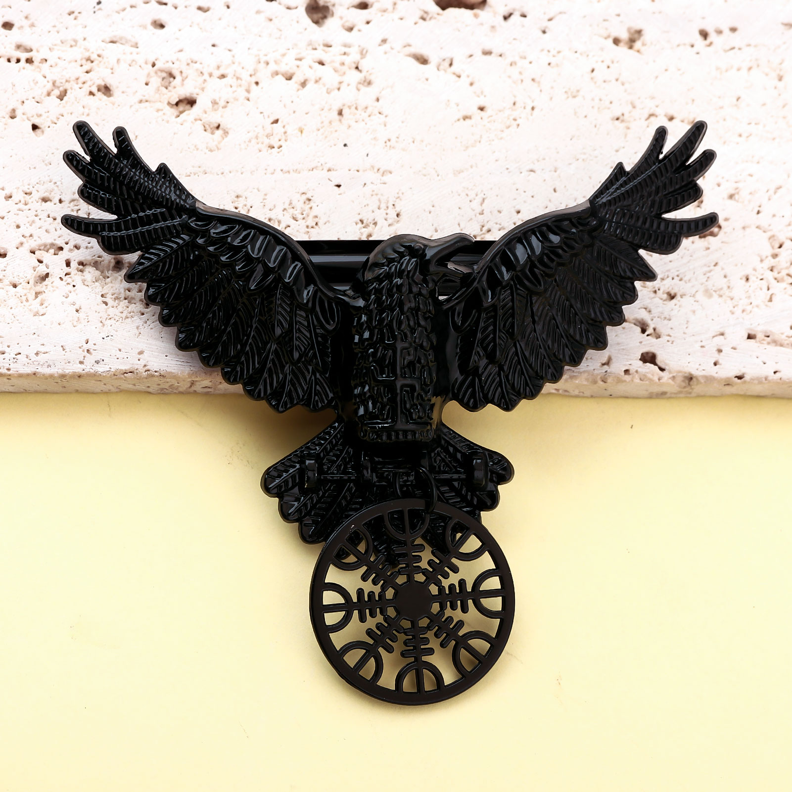 Vintage Viking Black Crow Neck - Compass Keychain Mini 리뷰 및 가격