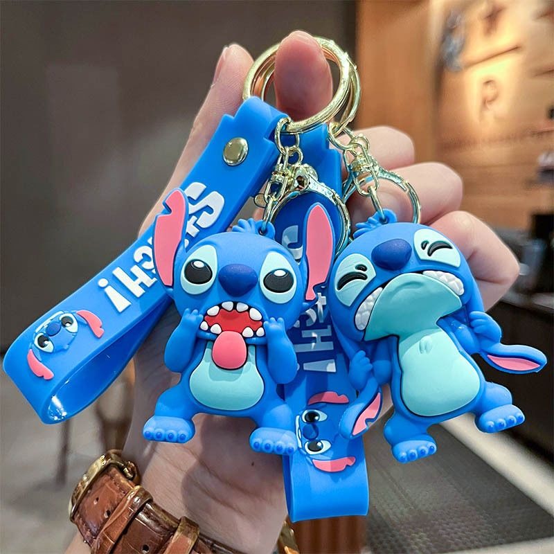 Disney Stitch 3D Doll Car Key  - Carabiner Keychain 리뷰 및 가격