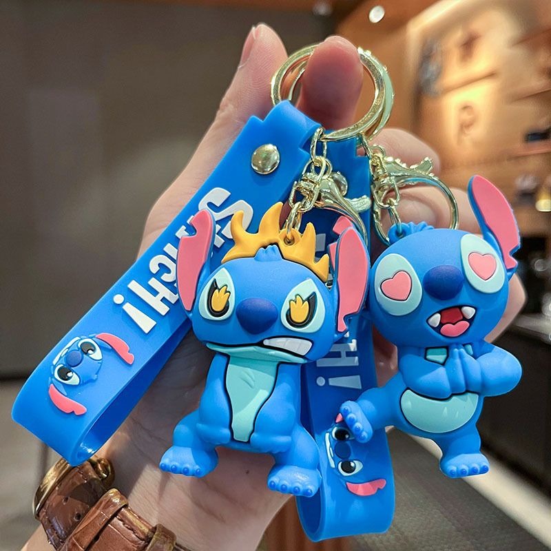 Disney Stitch 3D Doll Car Key  - Carabiner Keychain 리뷰 및 가격