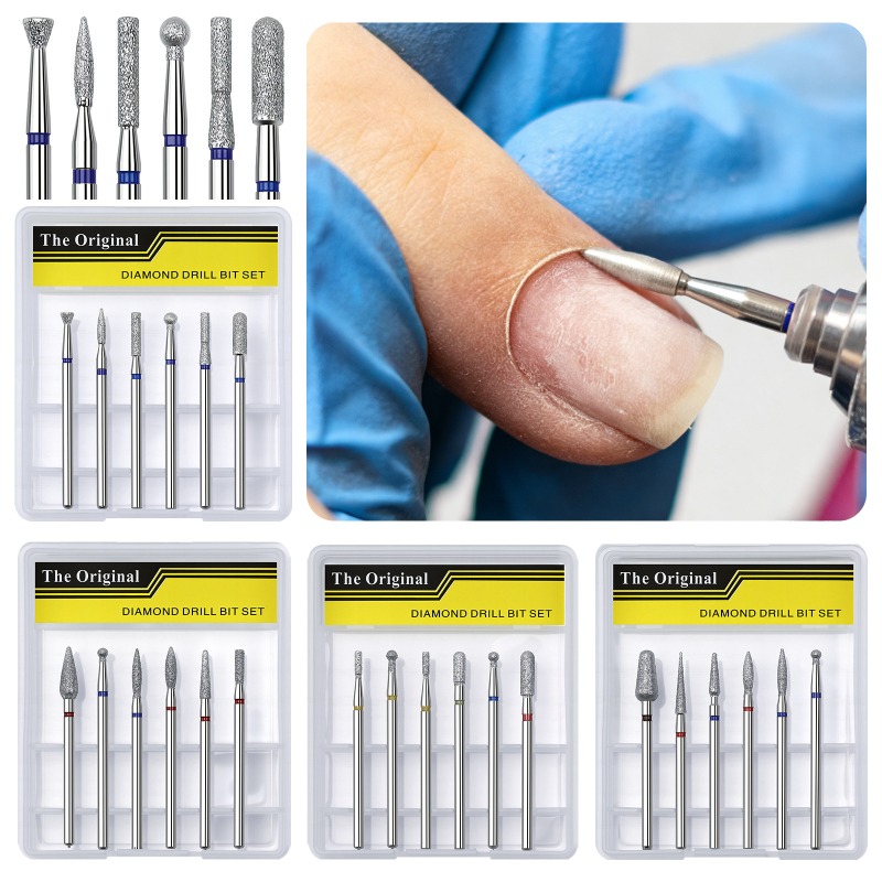 6pcs Different Styles Nail Dri - Nail File Titanium 리뷰 및 가격