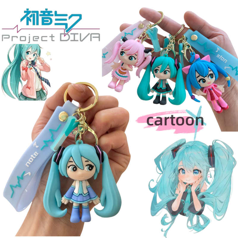 Hatsune Miku Keychain New Crea - Carabiner Keychain 리뷰 및 가격