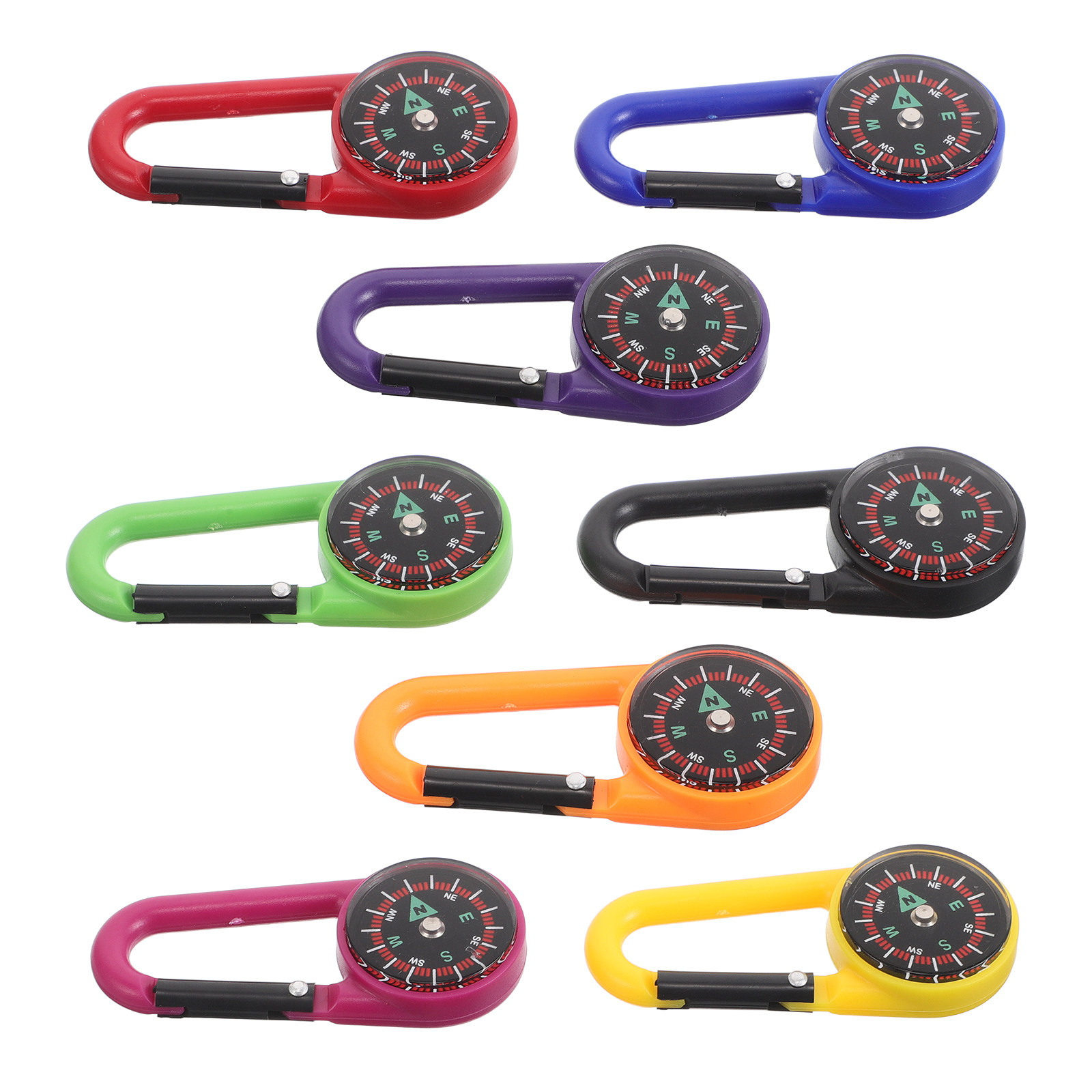 8Pcs Mini Compass Carabiner Ho - Compass Keychain Mini 리뷰 및 가격