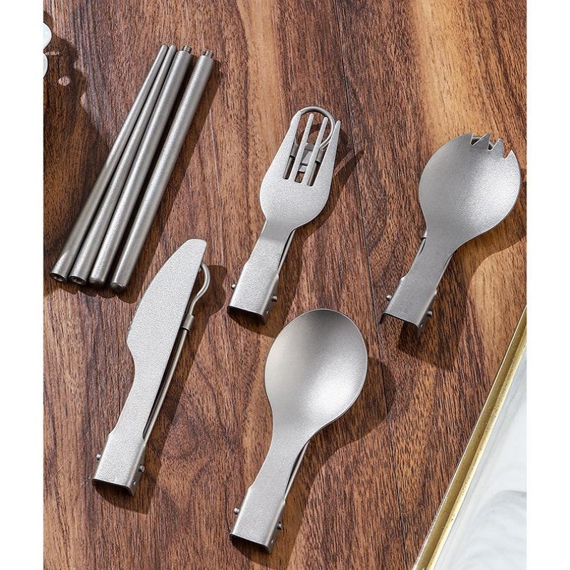 Titanium Foldable Utensil Set  - Edc Everyday Carry Knives 리뷰 및 가격