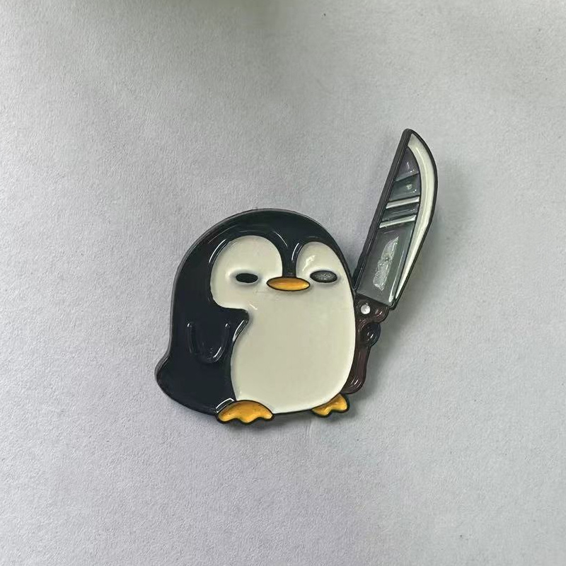 Funny Penguin Holding Big Knif - Edc Everyday Carry Knives 리뷰 및 가격