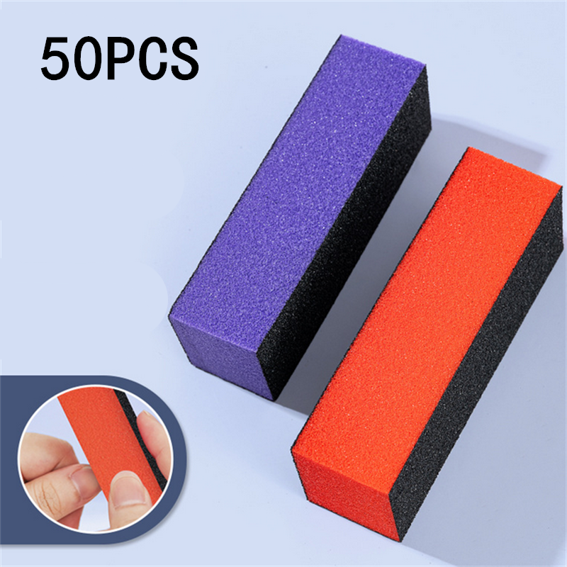 10/20/50pcs 3 Side Sponge Nail - Nail File Titanium 리뷰 및 가격