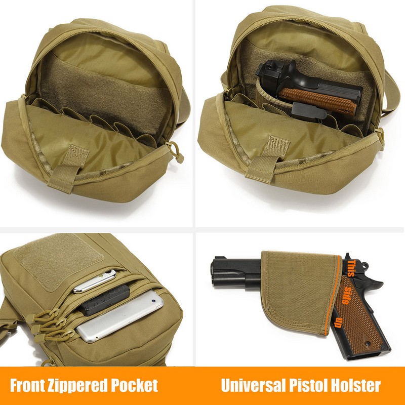 New Tactical Chest Bag Pistol  - Edc Concealed Carry Backpack 리뷰 및 가격