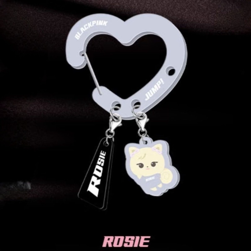 Black Pink Lovely Acrylic Fan‑ - Carabiner Keychain 리뷰 및 가격