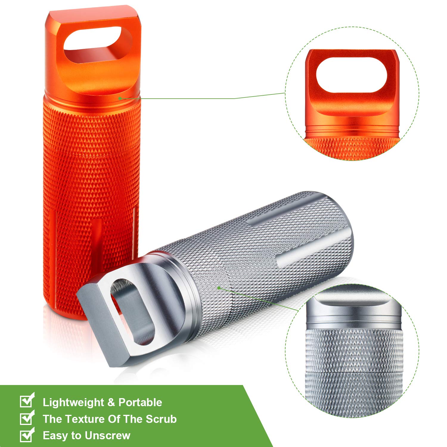 1Pack Aluminum Outdoor Dry Con - Pill Fob Capsule 리뷰 및 가격