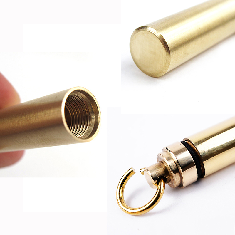 1 PC Solid Brass Waterproof Pi - Pill Fob Capsule 리뷰 및 가격