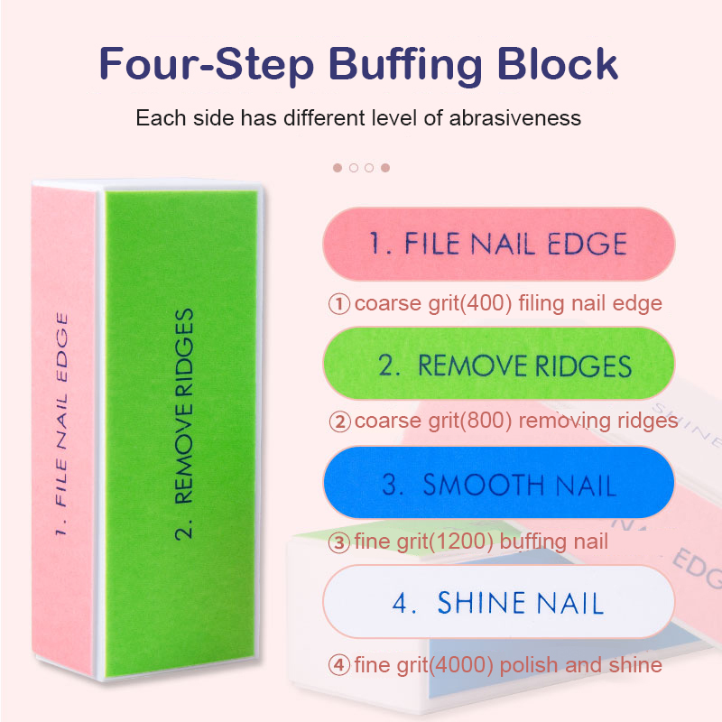 5/10pcs Nail Buffer Block 4 St - Nail File Titanium 리뷰 및 가격