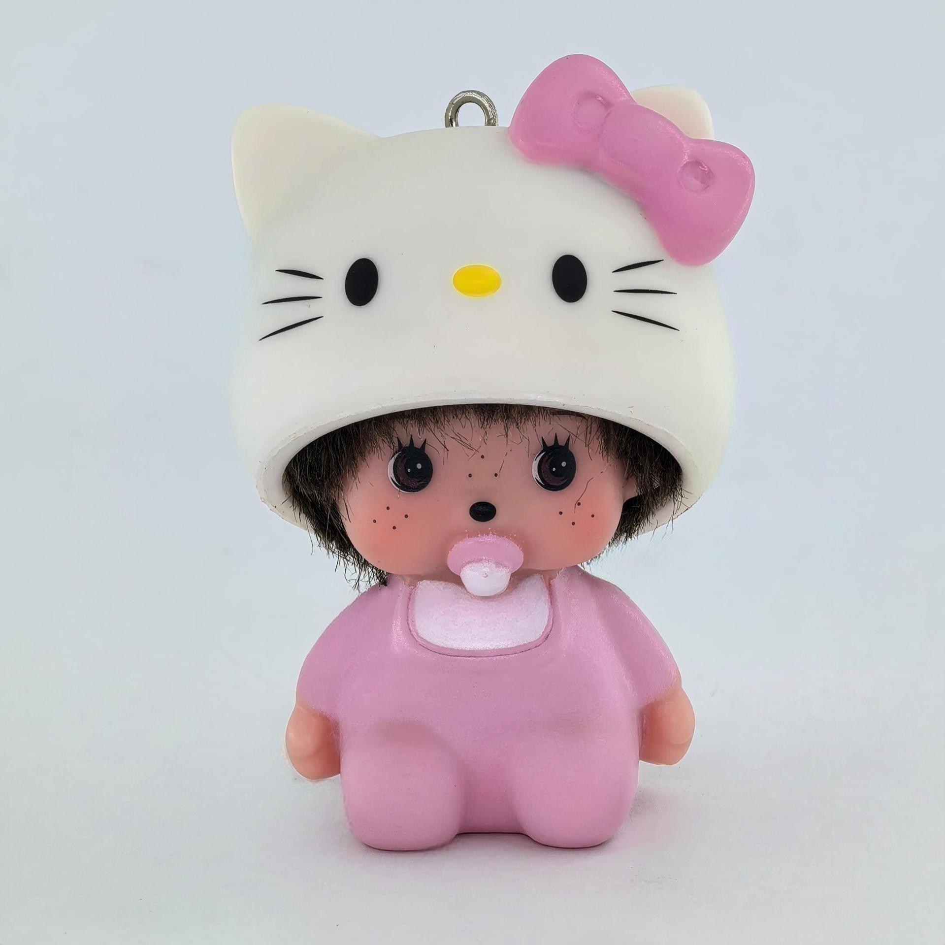 Hot Cute Hello Kitty Monchhich - Carabiner Keychain 리뷰 및 가격