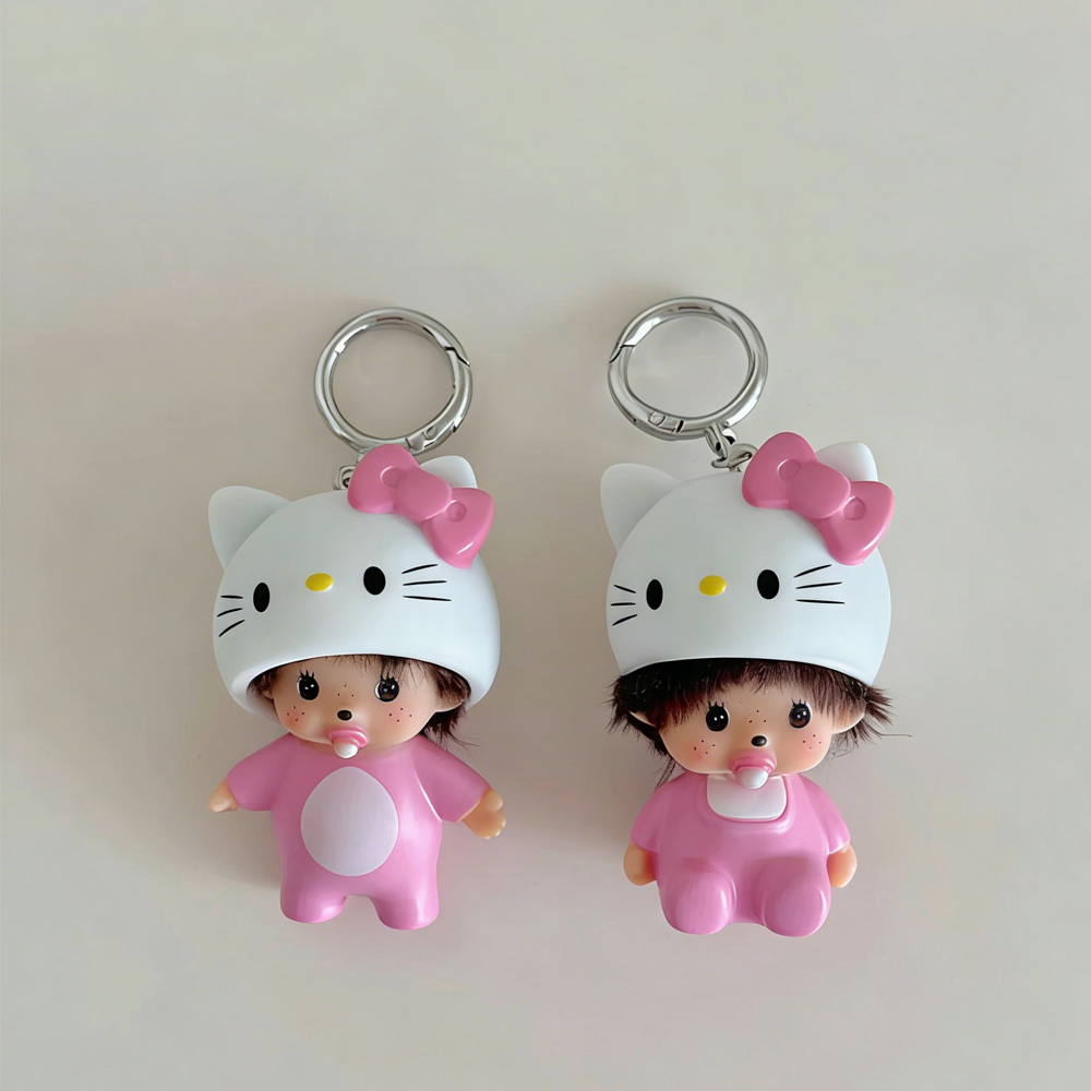 Hot Cute Hello Kitty Monchhich - Carabiner Keychain 리뷰 및 가격