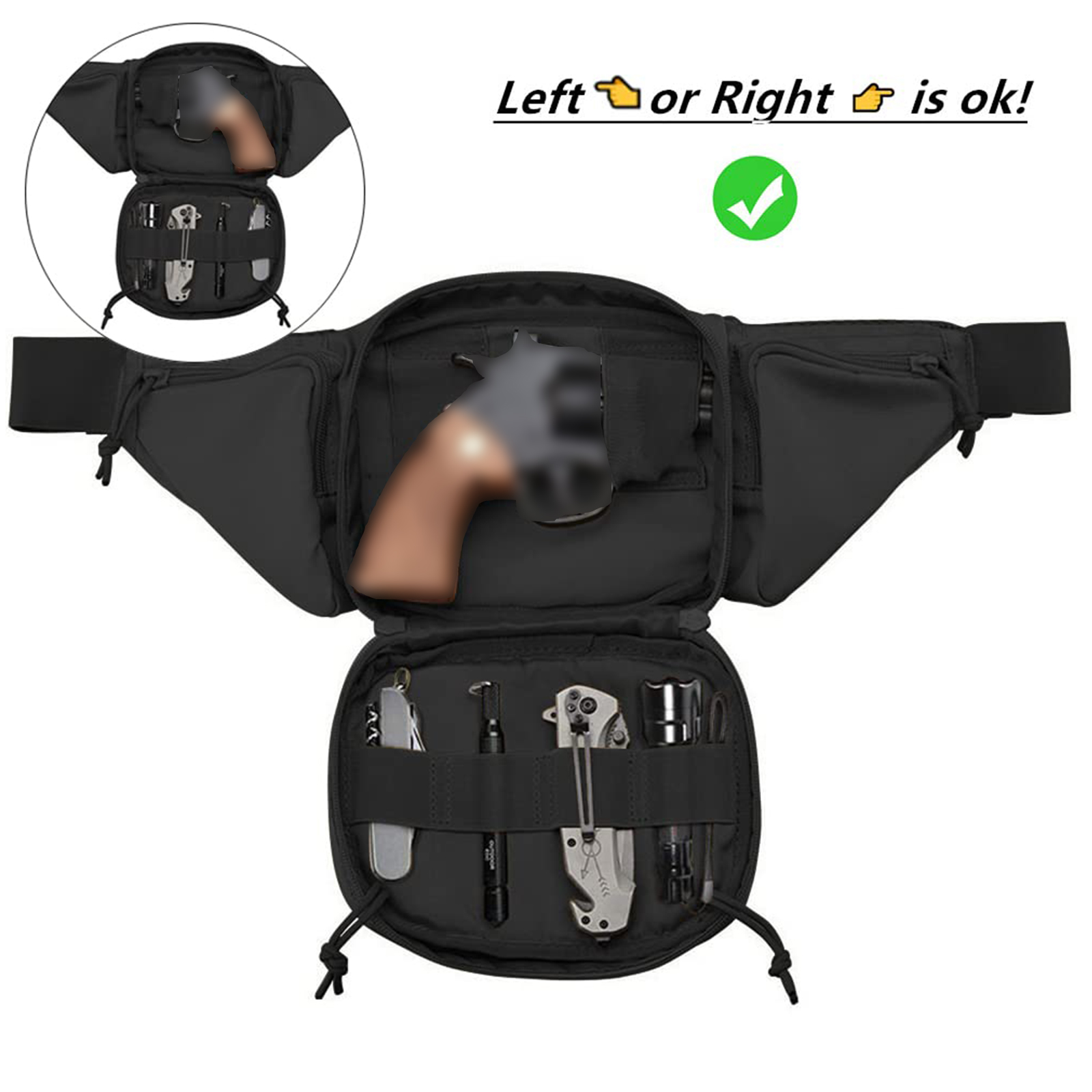 Tactical Fanny Pack Gun Holste - Edc Concealed Carry Holster 리뷰 및 가격