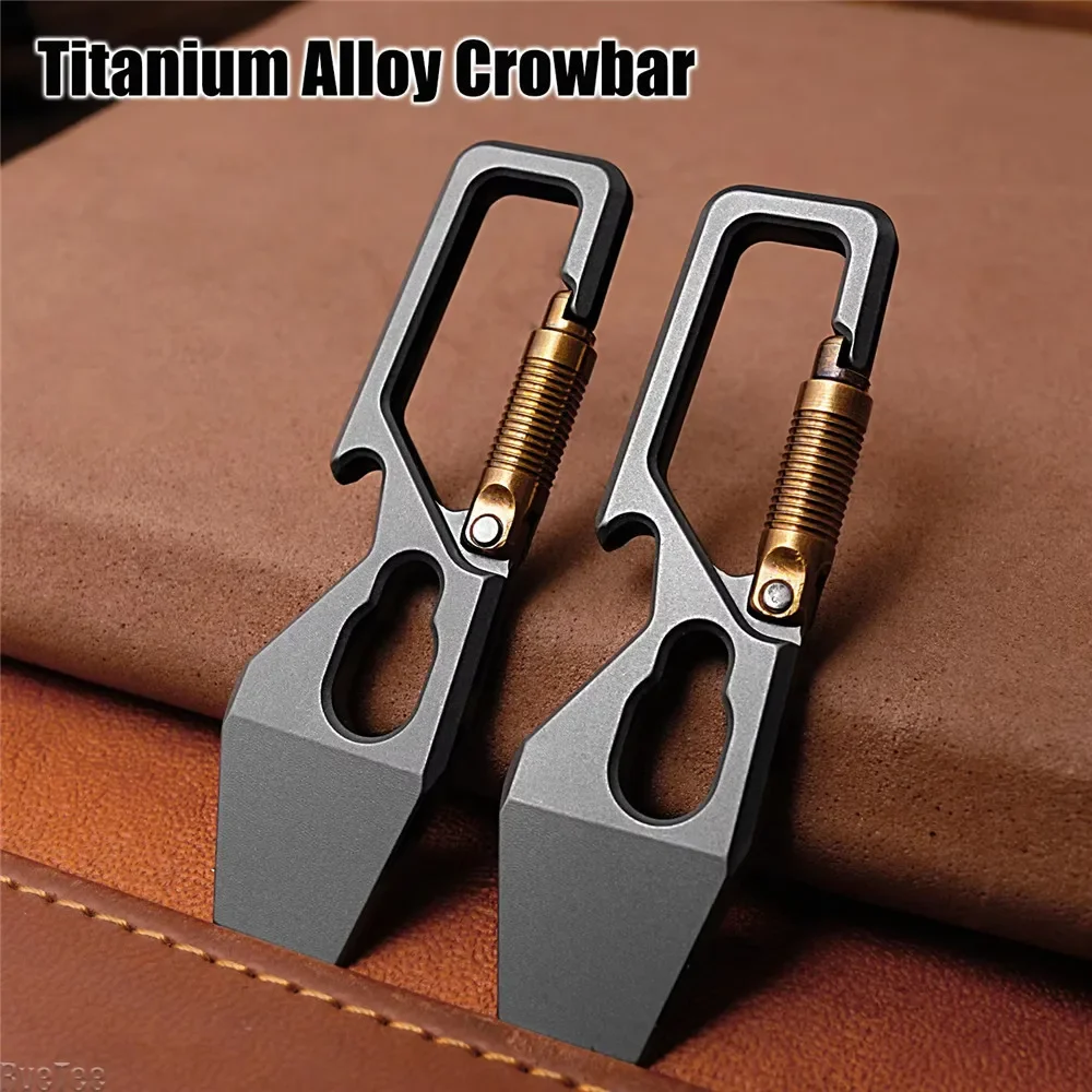 6cm 5-1 Multi-function Keychai - Titanium Pry Bar 리뷰 및 가격
