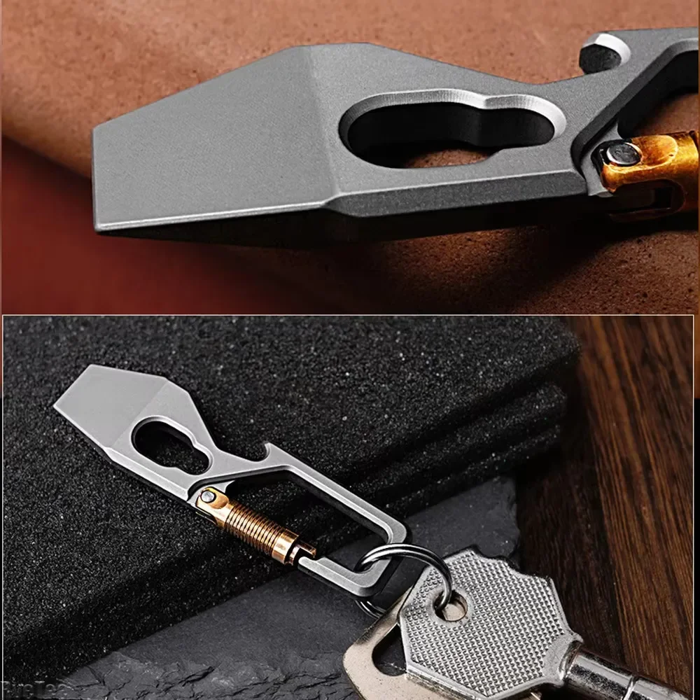 6cm 5-1 Multi-function Keychai - Titanium Pry Bar 리뷰 및 가격
